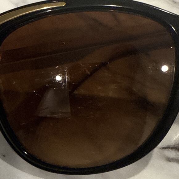 RALPH RA5203 1090/13 Cat Eye Black Gold Polarized Brown Women READ - Picture 9 of 9